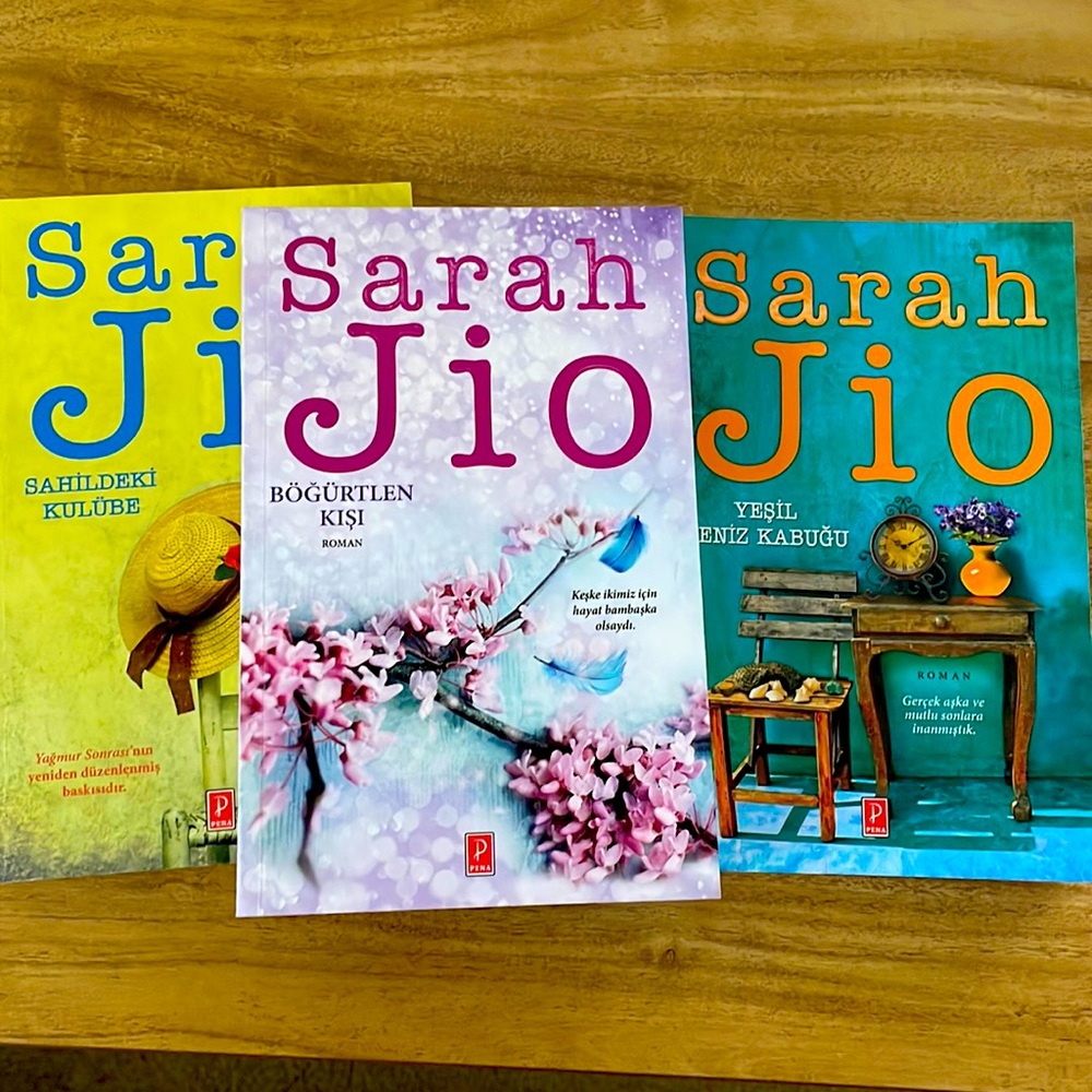 3 novel from Sarah Jio - Turkish- Like New-book